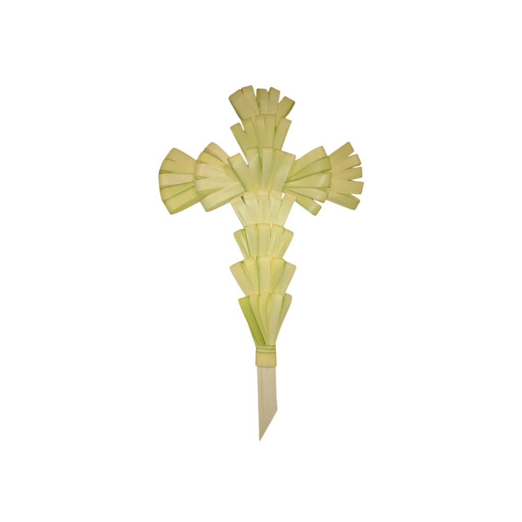 Cruz de palma sin decorar de 24"
