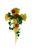 Cruz de palma rosa