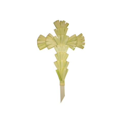 Undecorated Palm Cross 24"