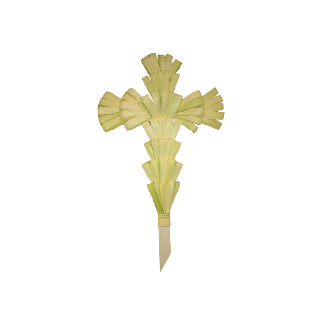 Undecorated Palm Cross 24"